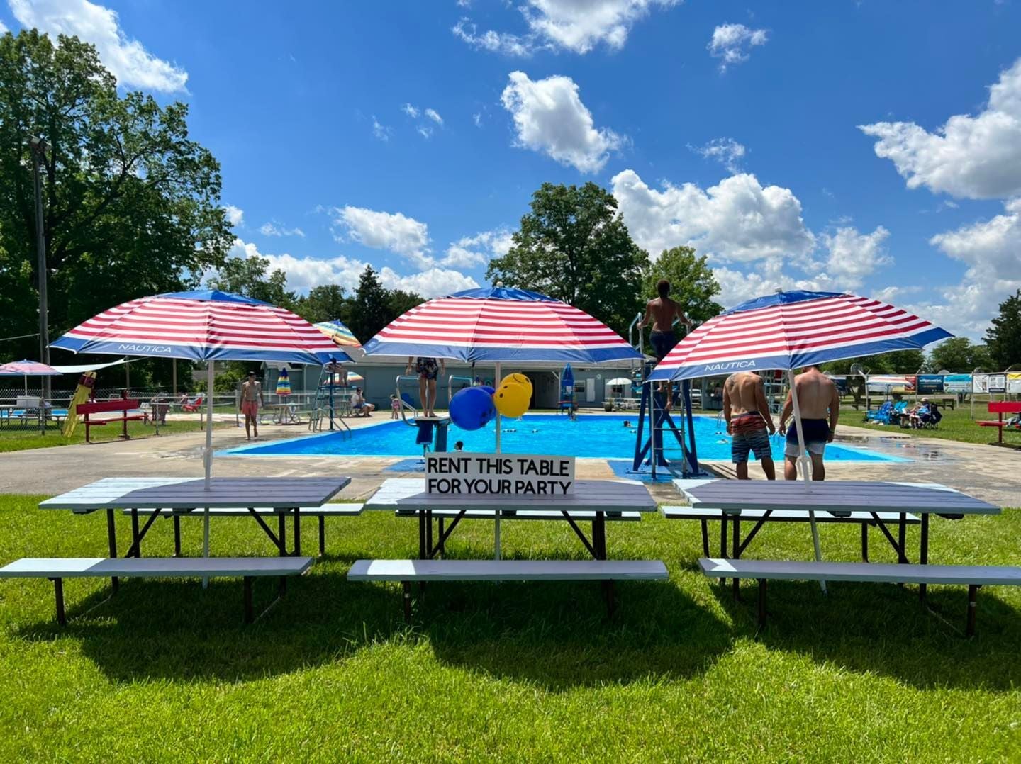 Picnic Celebrations (Big Pool!) - Reservation for 3 Picnic Tables and ...